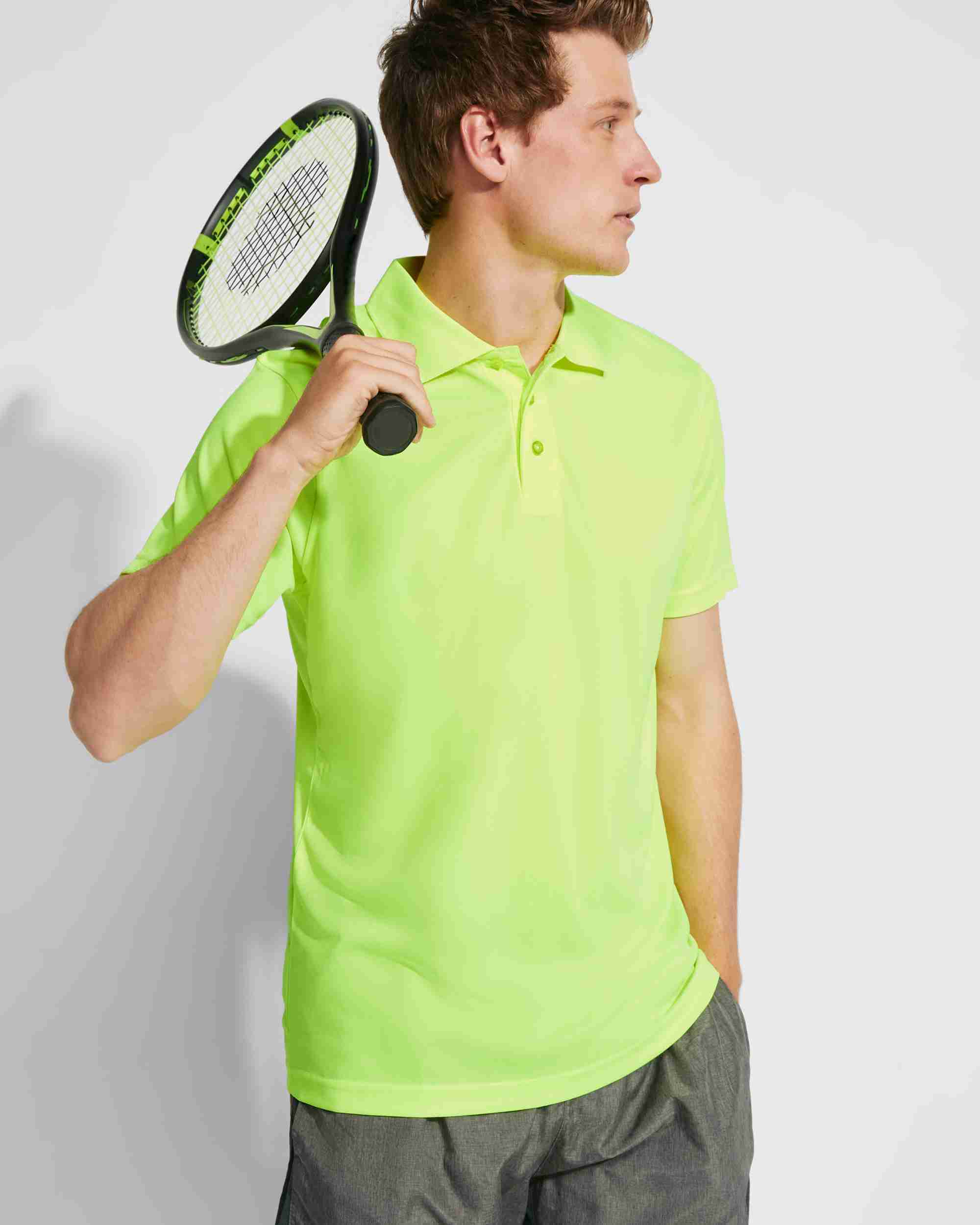 POLO DE POLIESTER MANGA CORTA HOMBRE Y NIÑO MONZHA 4 POLO DE POLIESTER MANGA CORTA HOMBRE Y NIÑO MONZHA - Imagen 4