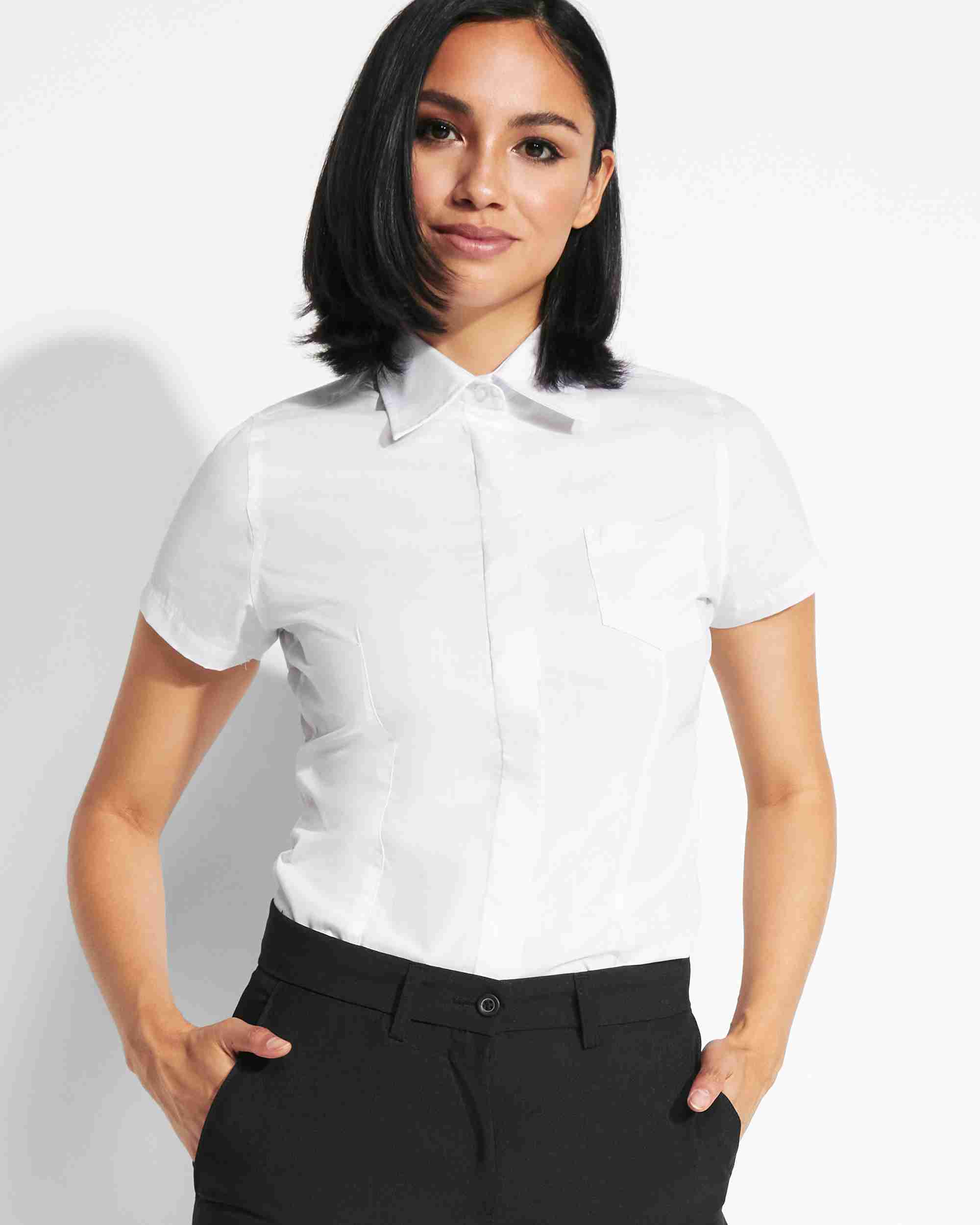 CAMISA DE MANGA CORTA UNIFORME MUJER SOFIA 4 CAMISA DE MANGA CORTA UNIFORME MUJER SOFIA - Imagen 4
