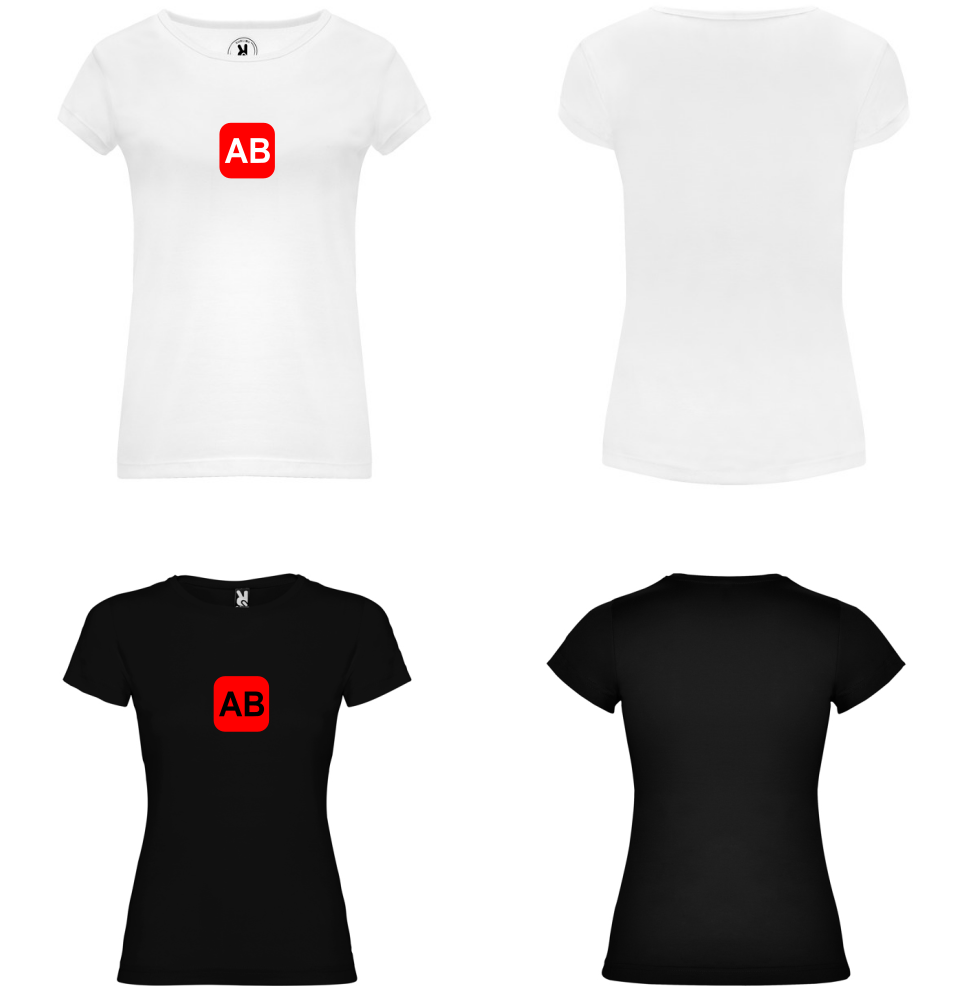 Camiseta de algodón diseño AB 3 Camiseta de algodón diseño AB - Imagen 3