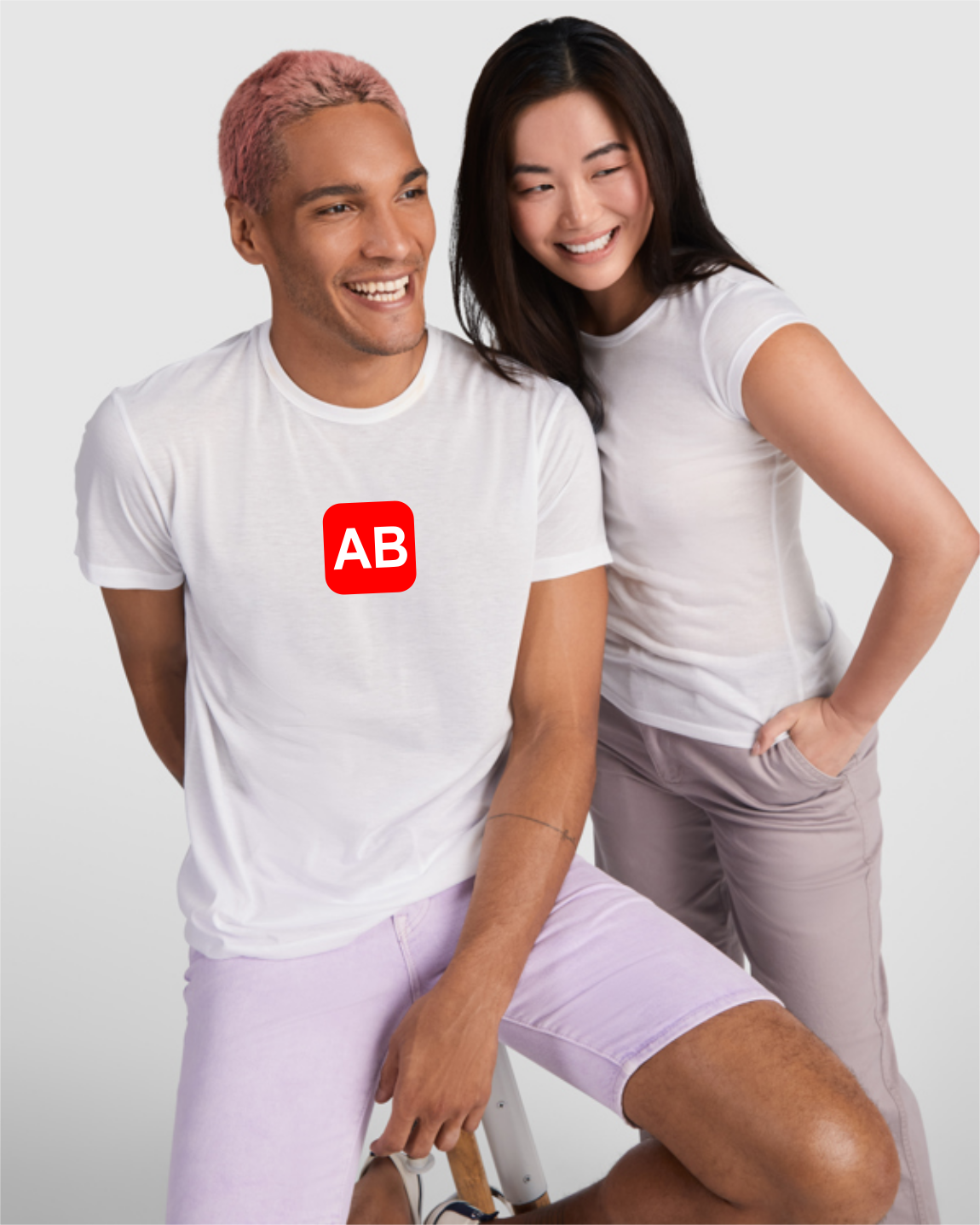 Camiseta de algodón diseño AB 1 Camiseta de algodón diseño AB